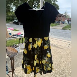 Black and Lemon Dress